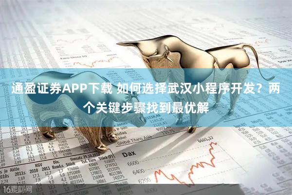 通盈证券APP下载 如何选择武汉小程序开发？两个关键步骤找到最优解